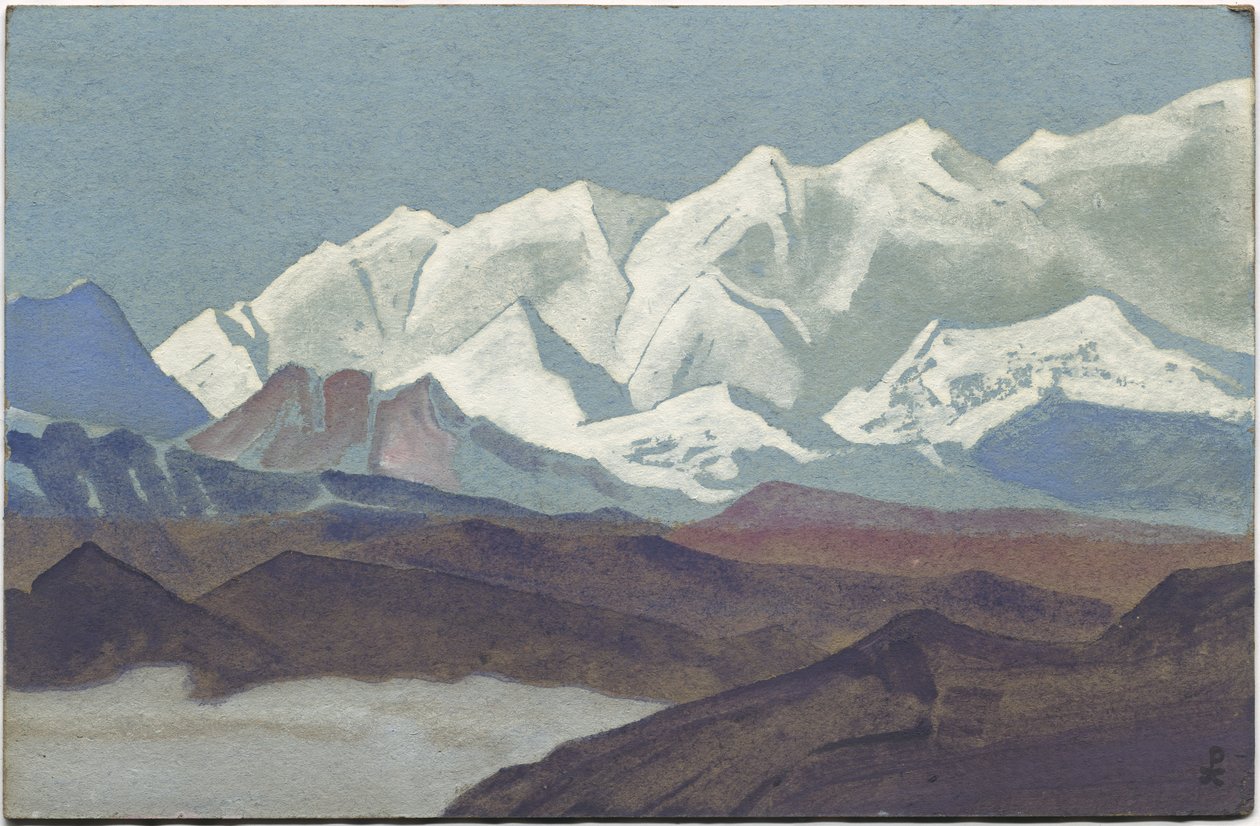 Himalaya, Kangchenjunga Range, 1936 av Nicholas Roerich