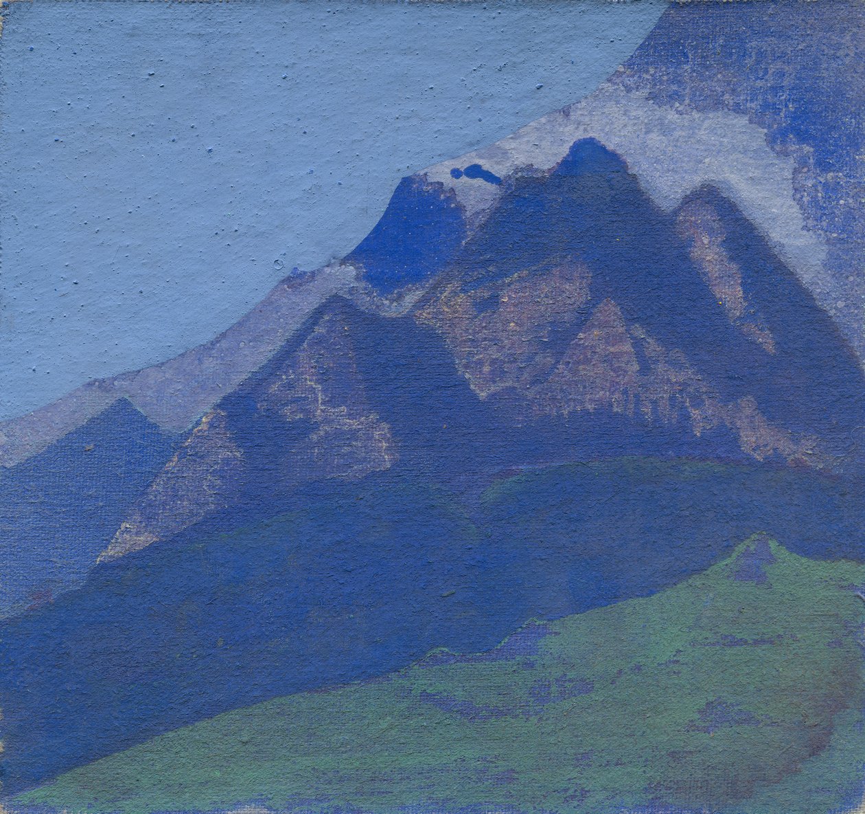 Bergsstudie, c.1929 av Nicholas Roerich