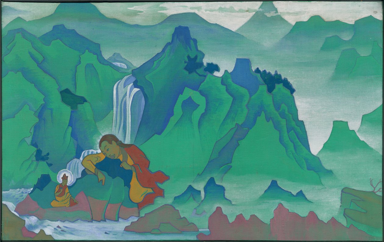 Padma Sambhava, serien "Banners of the East", 1924 av Nicholas Roerich