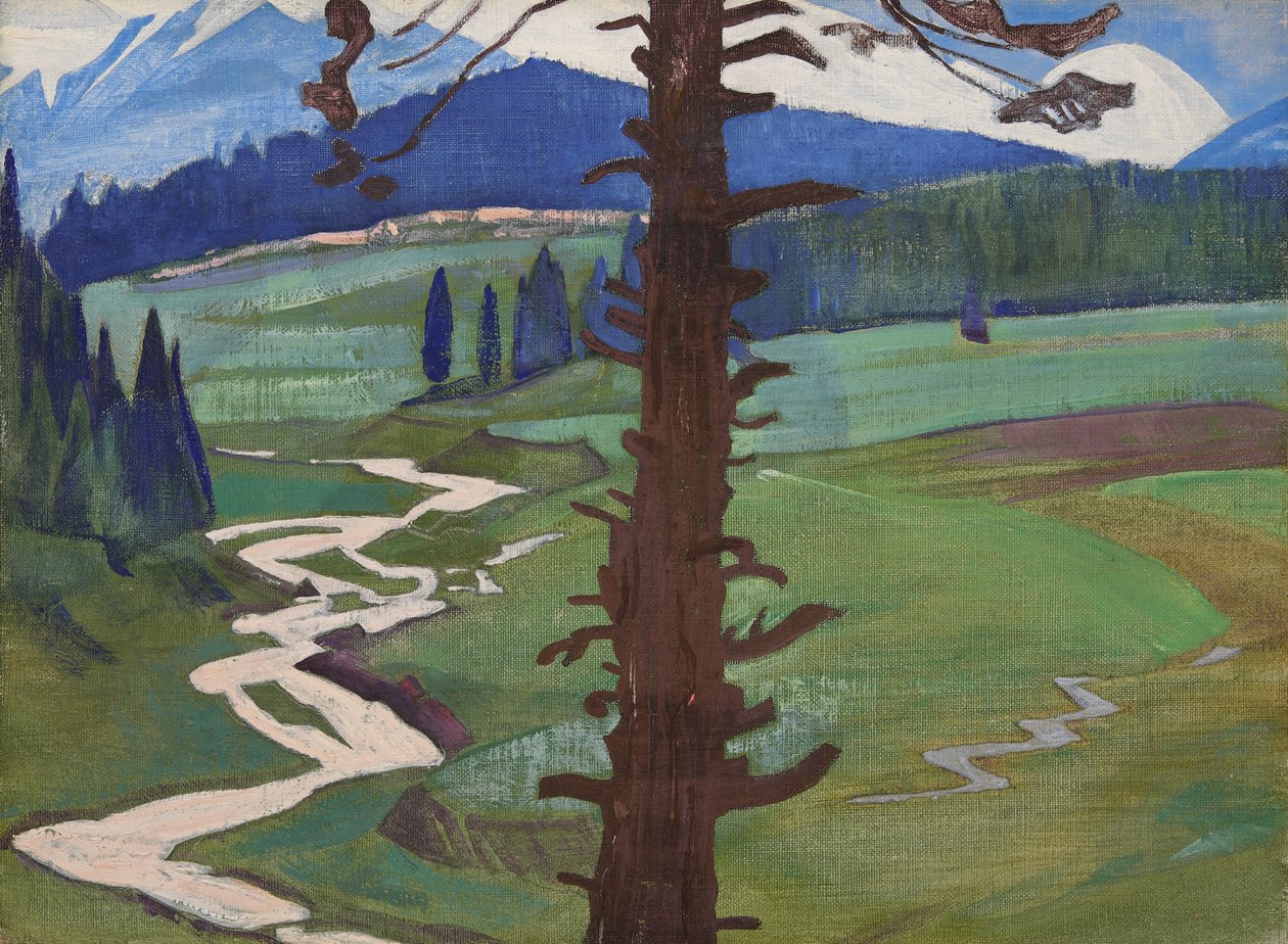 Pir Panjal, från serien med samma titel, 1925 av Nicholas Roerich