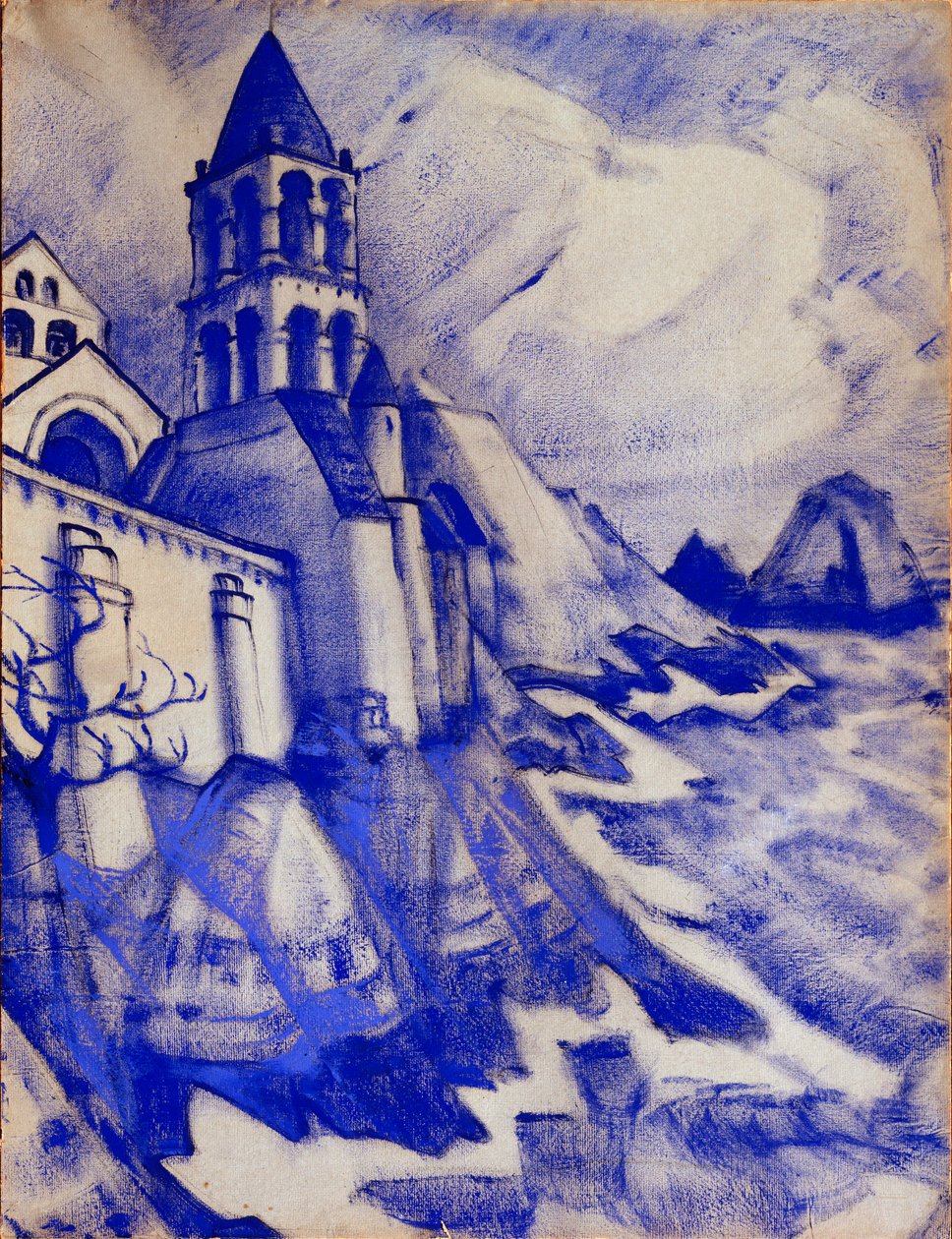 Förberedande dekor för pjäsen "Prinsessan Maleine" av Maurice Maeterlinck, 1913 av Nicholas Roerich