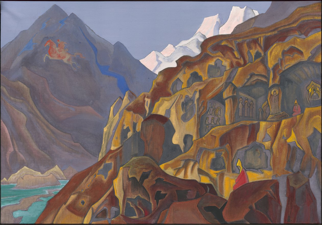 Heliga grottor, 1932 av Nicholas Roerich