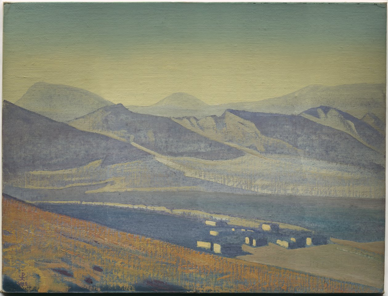 Sanctuaries and Citadels, från serien med samma titel, 1925 av Nicholas Roerich