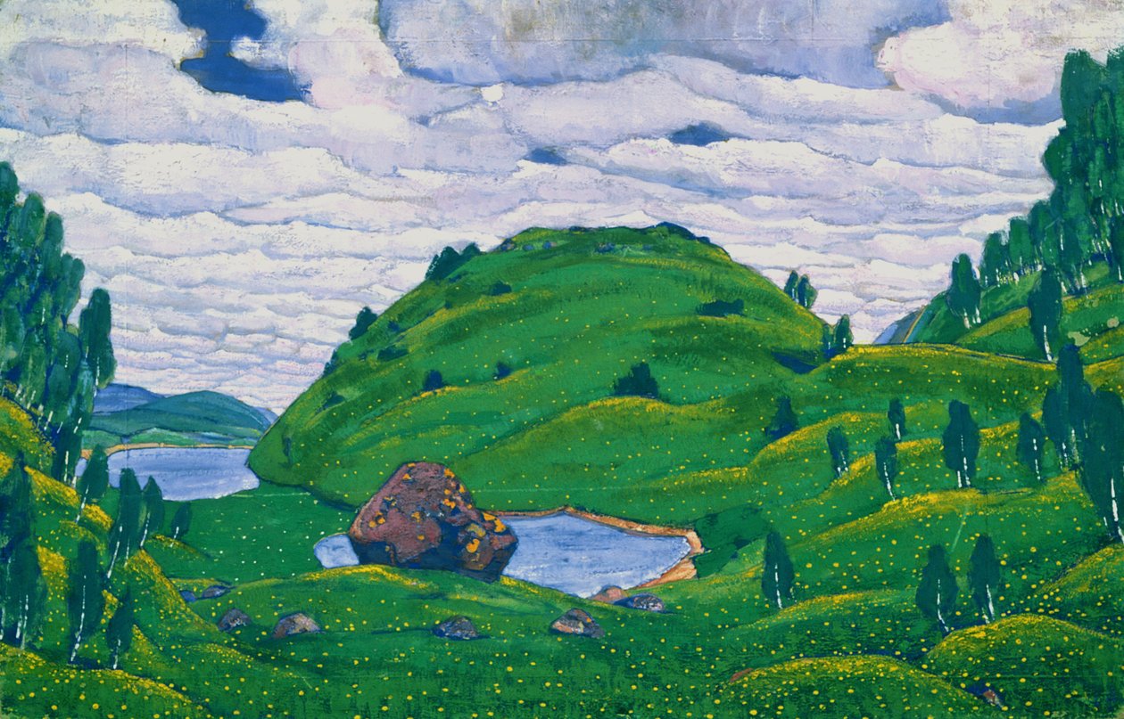 Skiss till "Vårens rite", av Igor Stravinsky av Nicholas Roerich