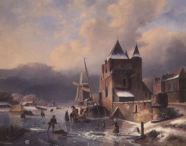 Ett vinterlandskap av Nicholas Rosenboom
