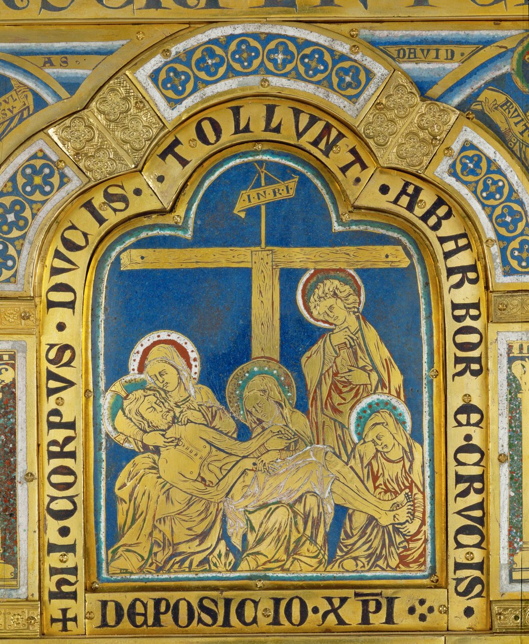 Deposition, från Verdun-altaret ... av Nicholas of Verdun
