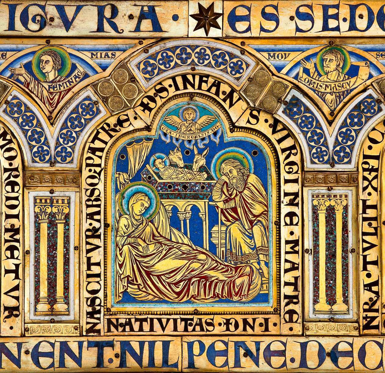 Verdun-altaret, som föreställer bibliska scener av Nicholas of Verdun