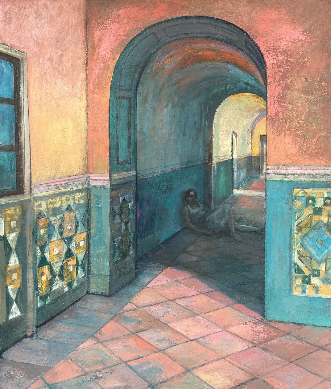 Grenada corridor, 2018-23 (olja på pannå) av Nick Williams
