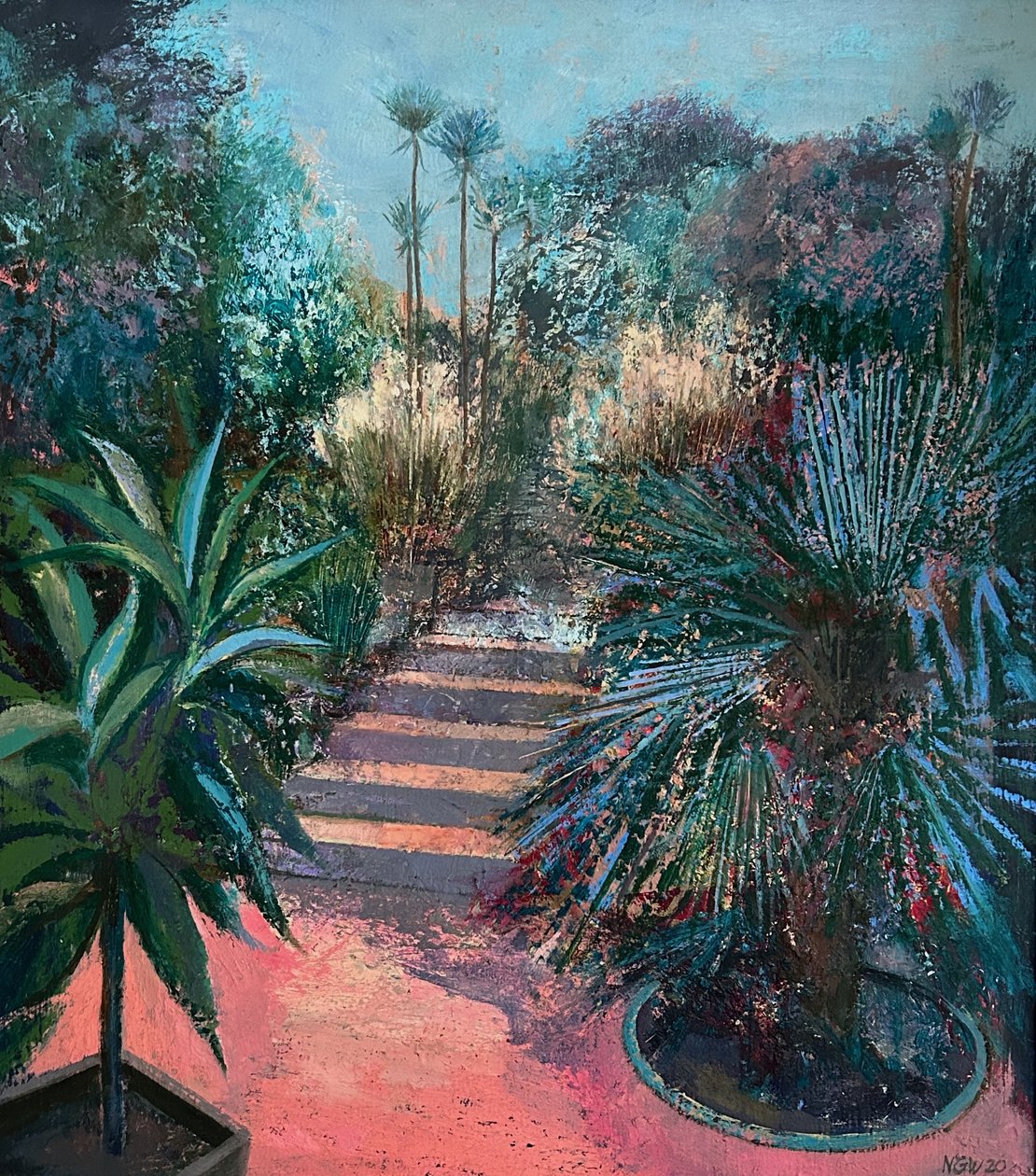 Sunken Garden, 2020-23 (olja på pannå) av Nick Williams
