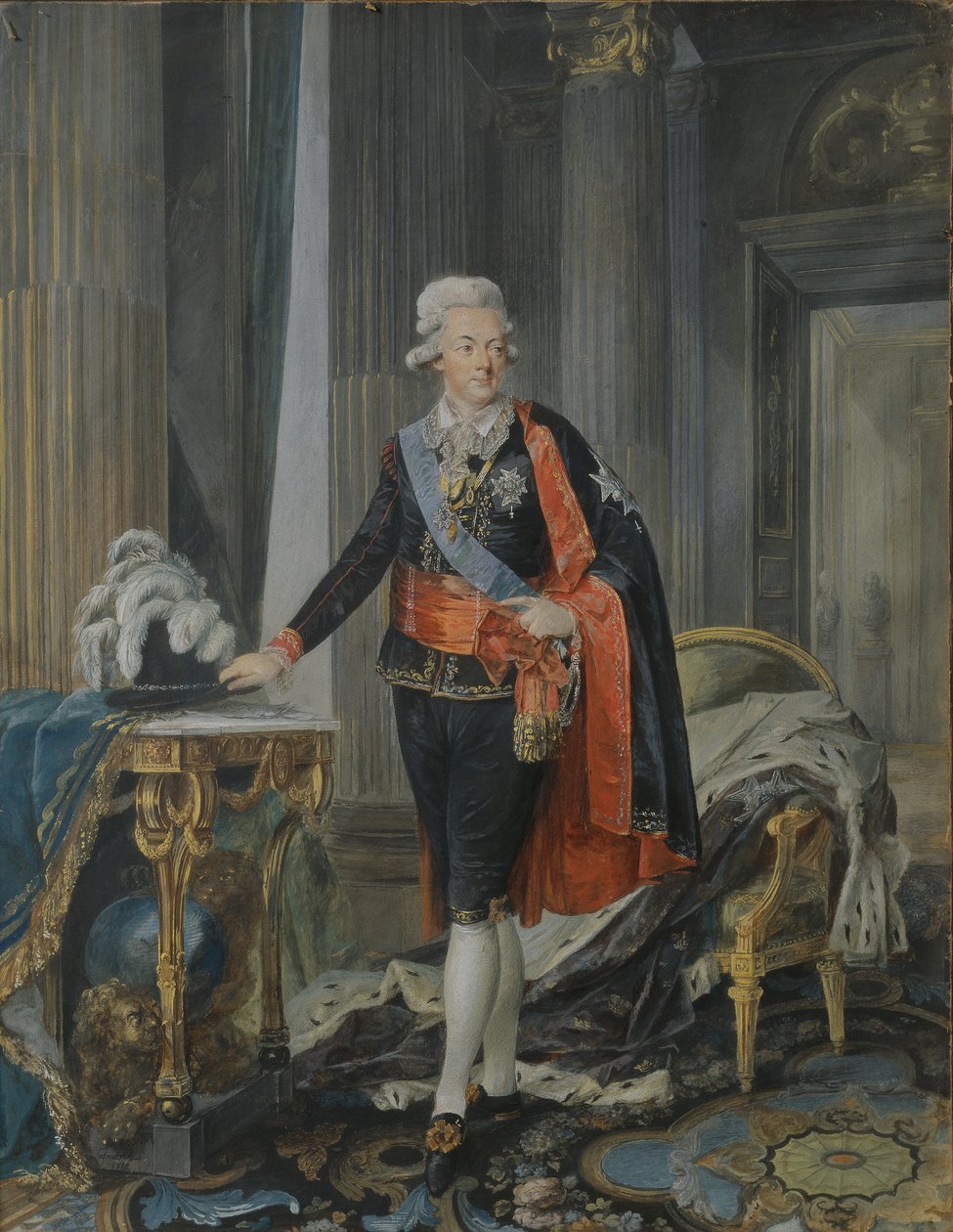 Kung Gustav III av Sverige (1746-92) 1792 av Niclas II Lafrensen