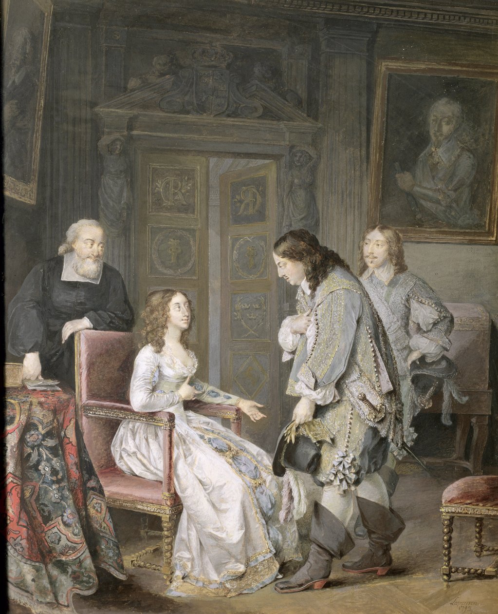 Drottning Kristina av Sverige (1626-89) och Karl X Gustav av Sverige (1622-60) 1793 av Niclas II Lafrensen