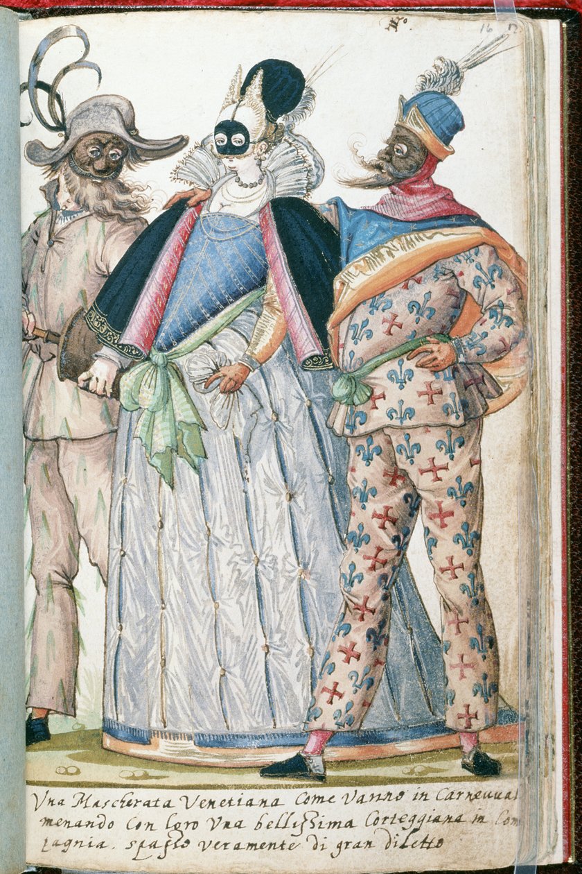 MS W.477 fol.16 Belysning från Kippells kostymbok, c.1588 av Niclauss Kippell