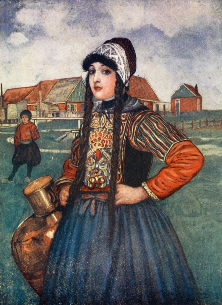 En flicka från Marken, 1904 av Nico Jungman