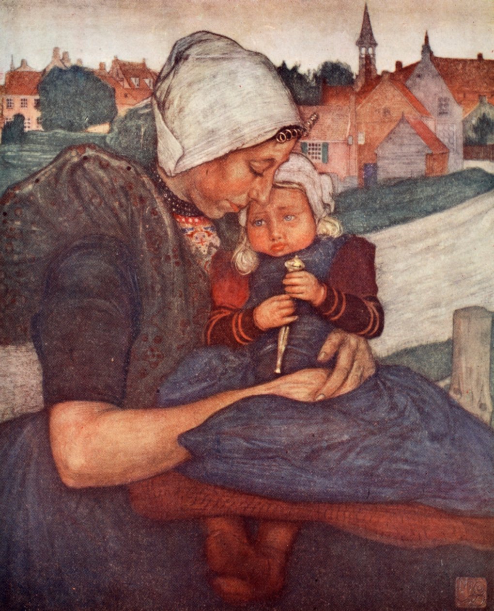Axels mor och barn, 1904 av Nico Jungman