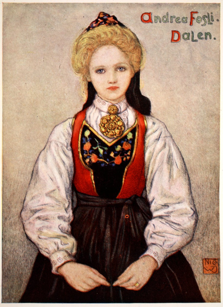 Country Girl från Dalen, 1905 av Nico Jungman