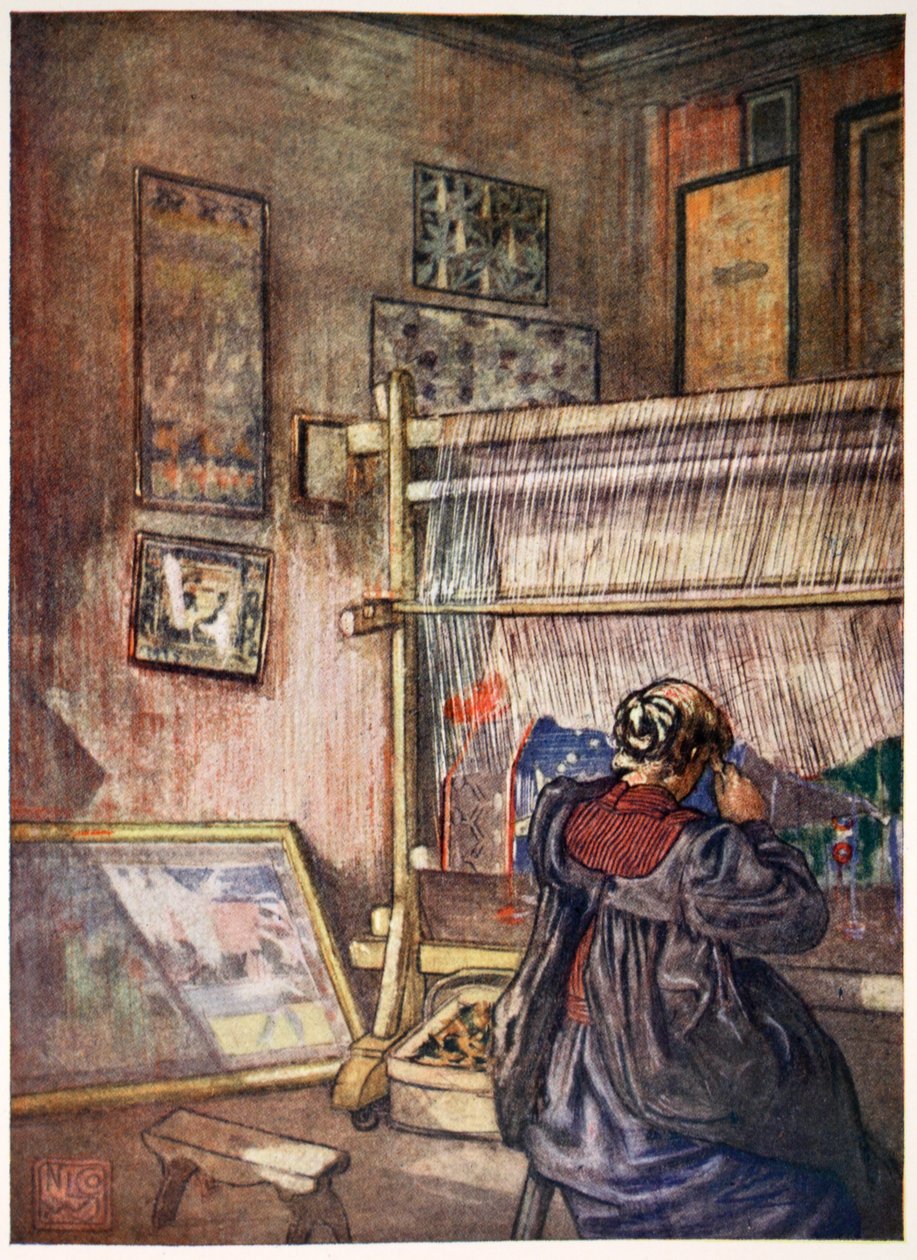 Tillverkning av inhemska gobelänger, 1905 av Nico Jungman