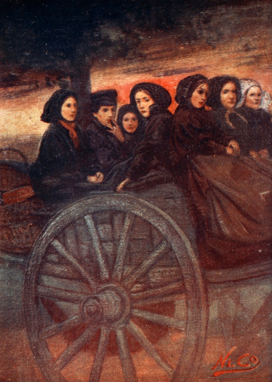 På väg tillbaka från marknaden, 1904 av Nico Jungman