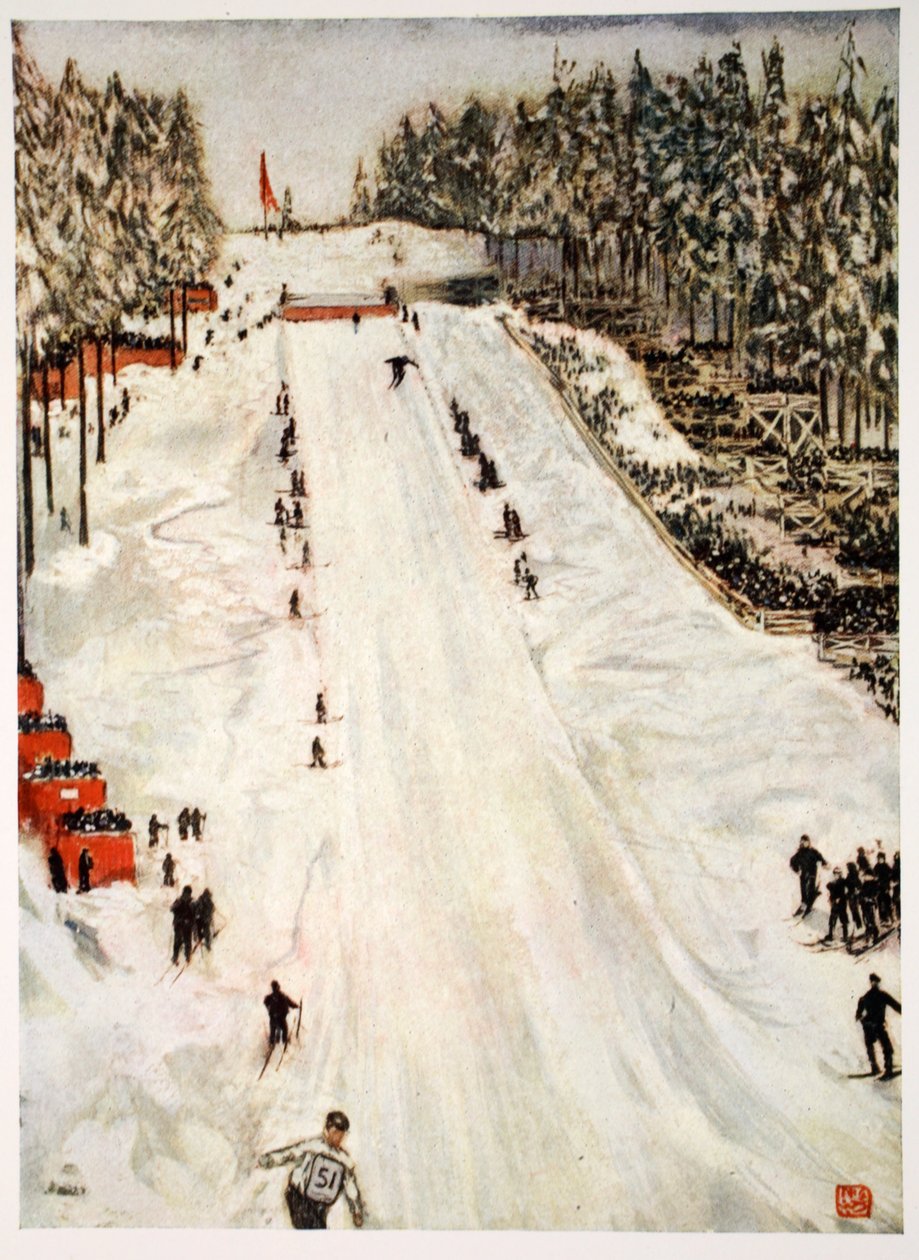 Skidsport, 1905 av Nico Jungman