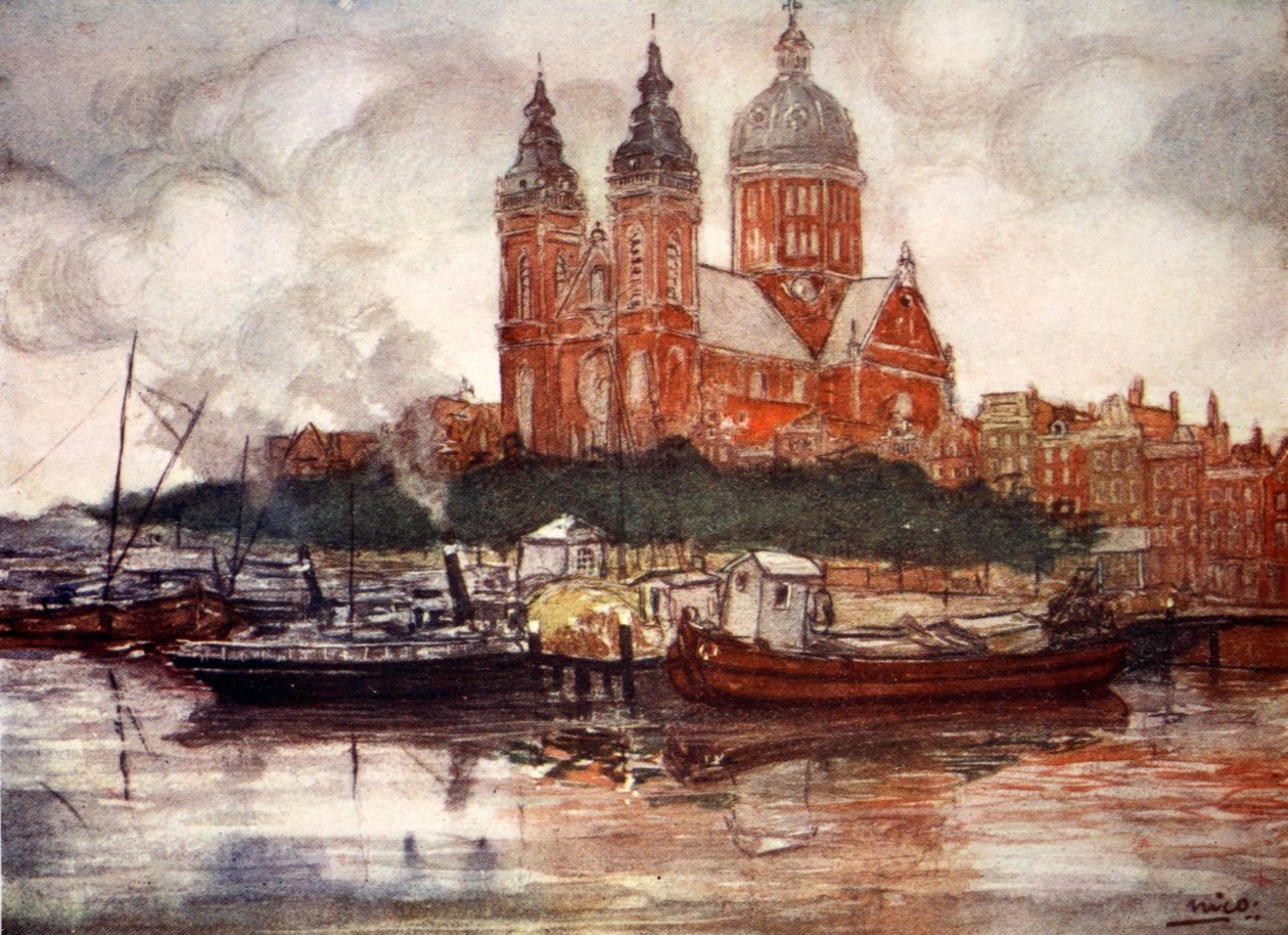 Nikolaikyrkan, Amsterdam, 1904 av Nico Jungman