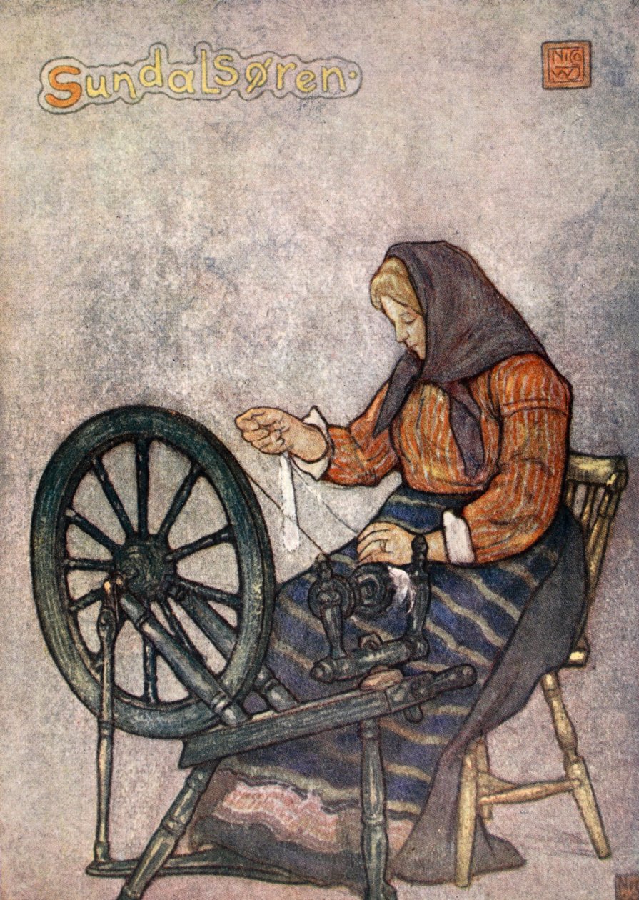 Spinning, Sundalsoren, 1905 av Nico Jungman