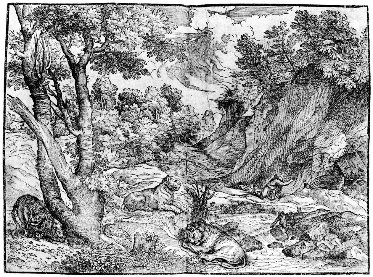 Stort landskap med St Hieronymus, 1937 av Nicolò Boldrini