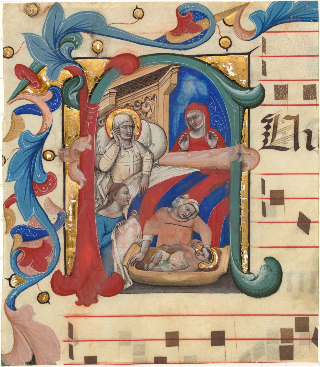 Johannes Döparens födelse av Nicolò da Bologna