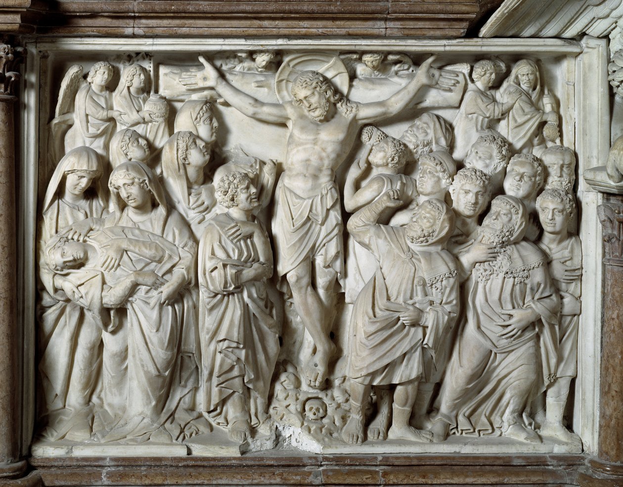 The Crucifixion Chair realiserad av Nicola Pisano av Nicola Pisano