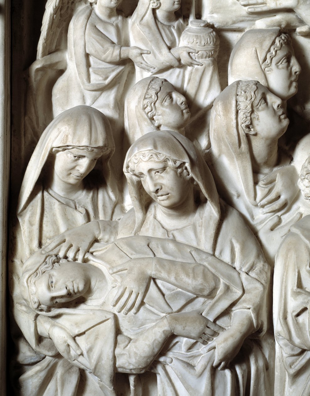 The Crucifixion Detail Chair realiserad av Nicola Pisano av Nicola Pisano