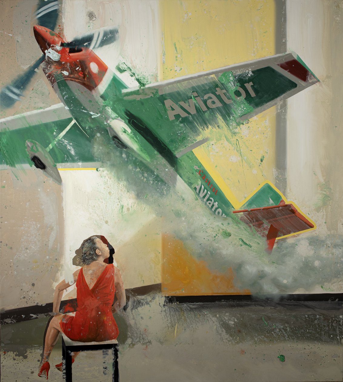 Air Blow IV, 2023 (olja på duk) av Nicola Pucci