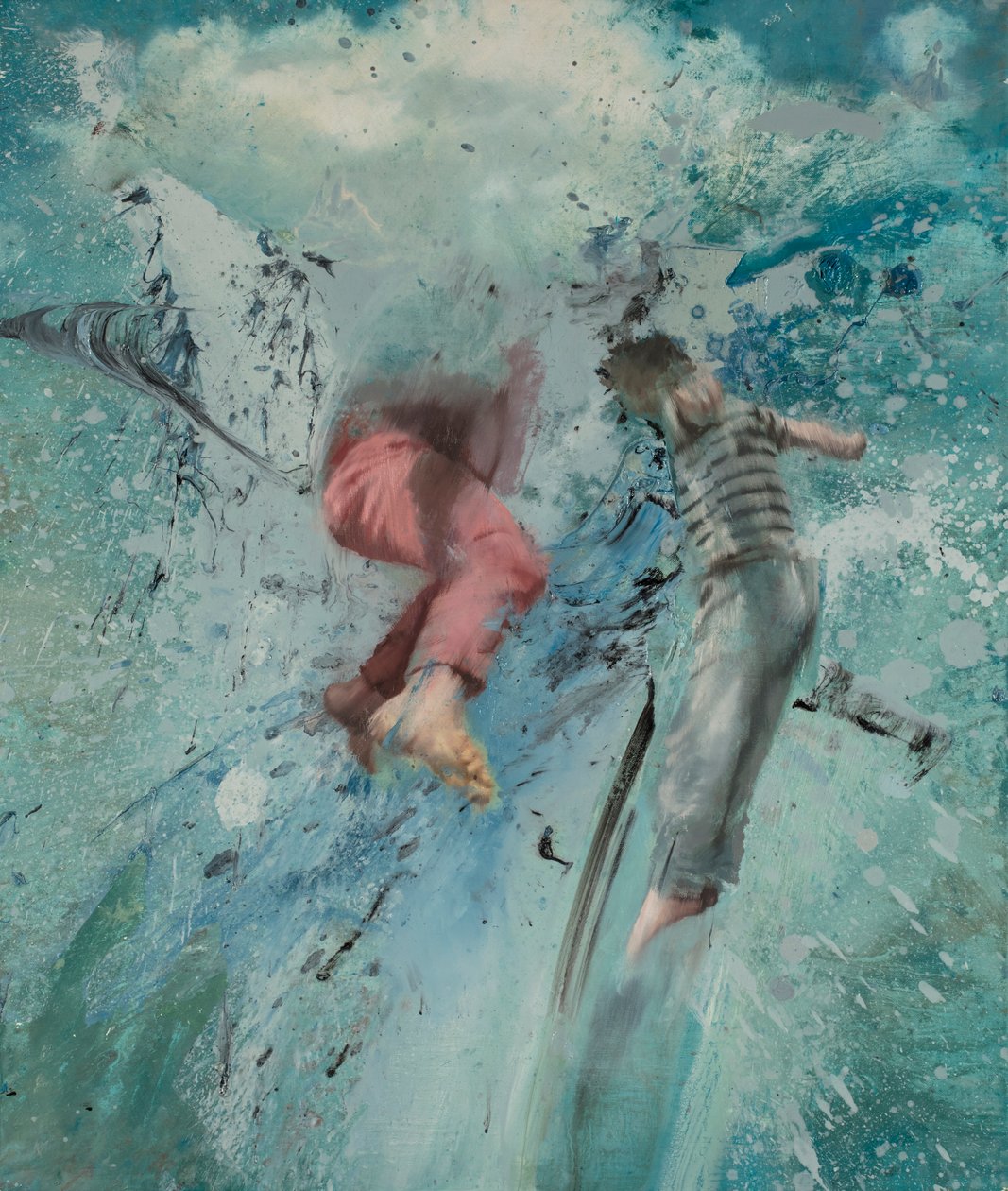 Cloud Leap, 2019 (olja på duk) av Nicola Pucci