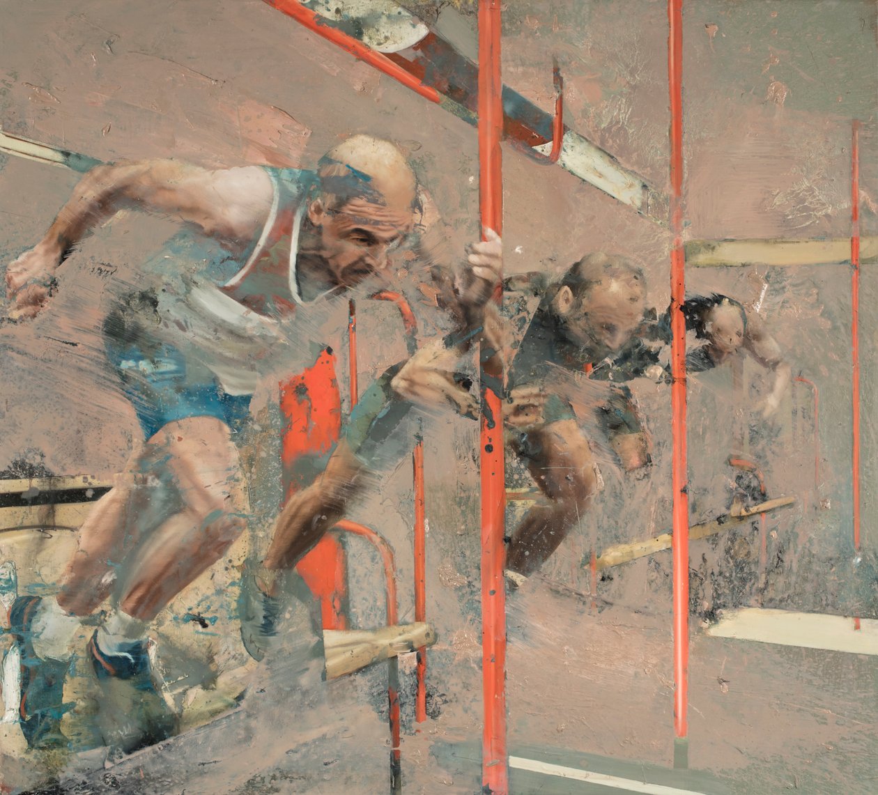 Shot, 2018 (olja på duk) av Nicola Pucci