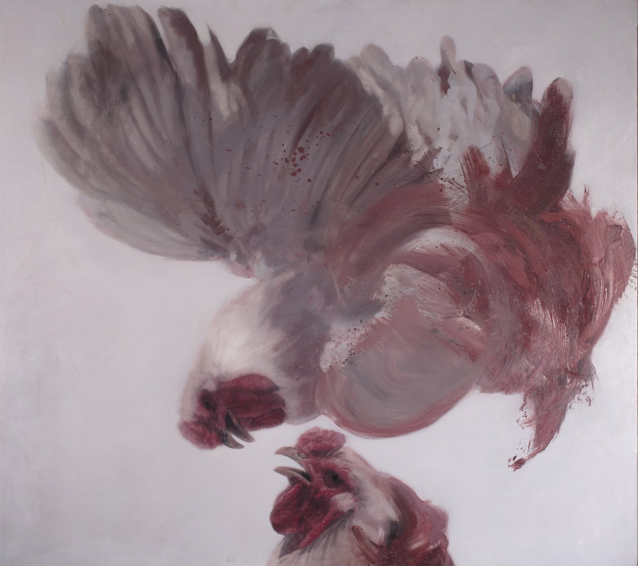 Vertikala tuppar II, 2003 (olja på duk) av Nicola Pucci
