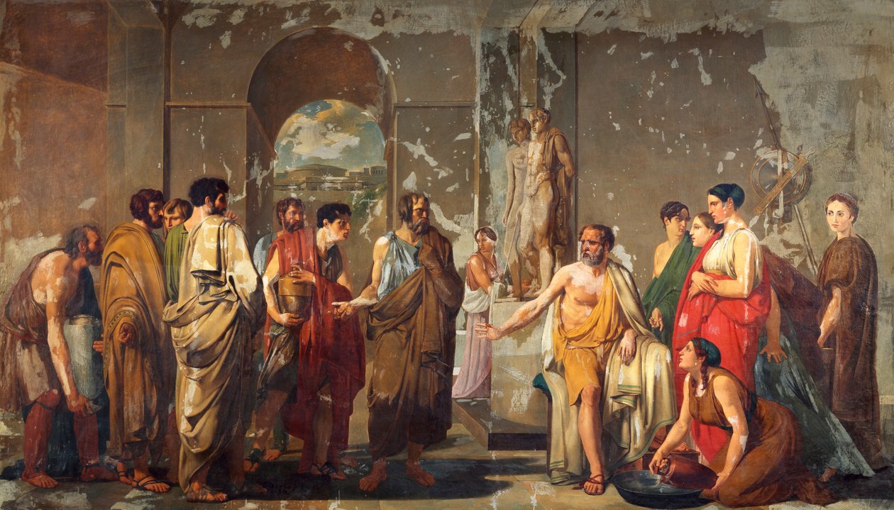 Athenian Phocion vägrar Alexanders gåvor (olja på duk) av Nicola de Laurentiis