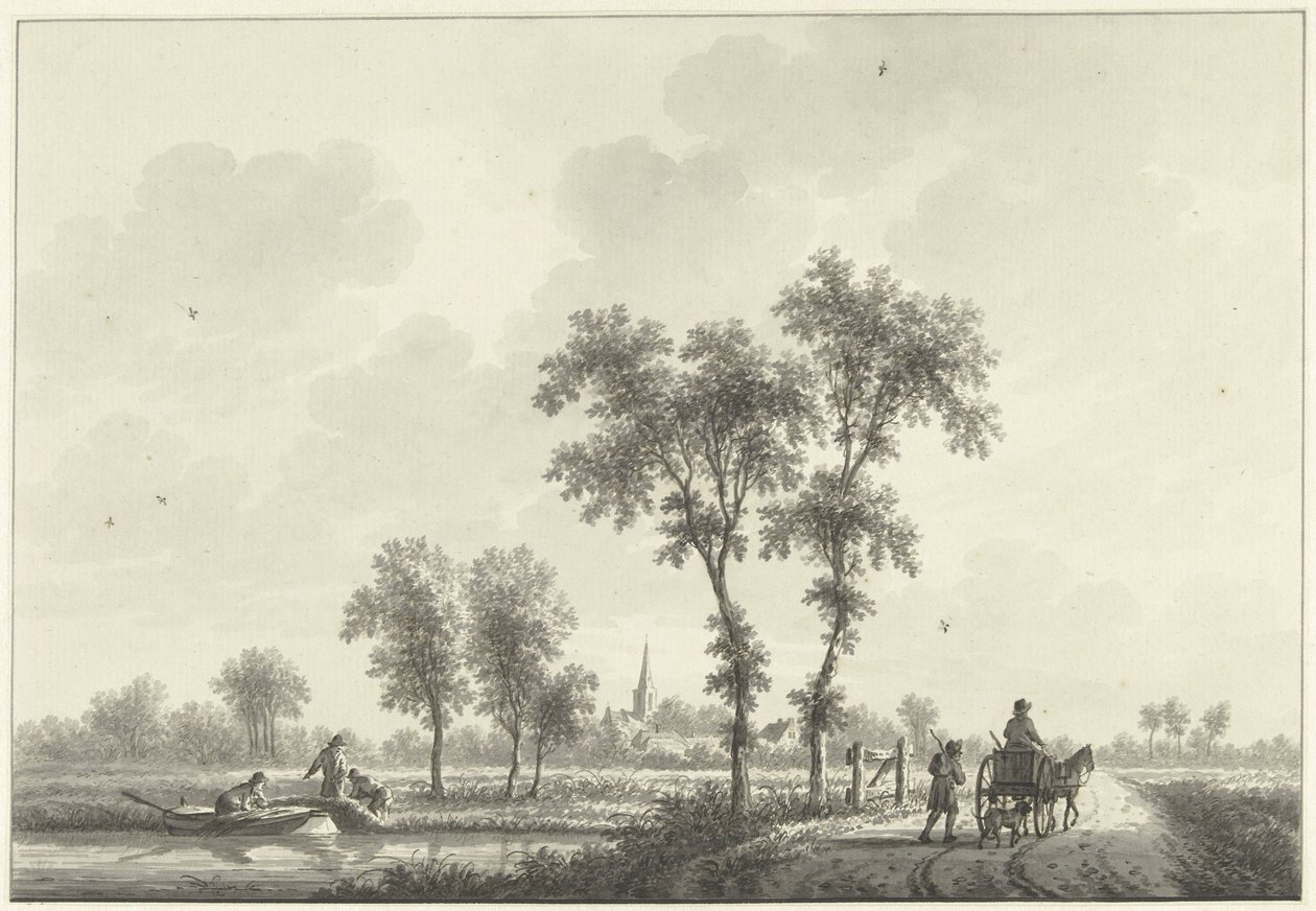 Byn Spijk i Gelderland av Nicolaas Wicart
