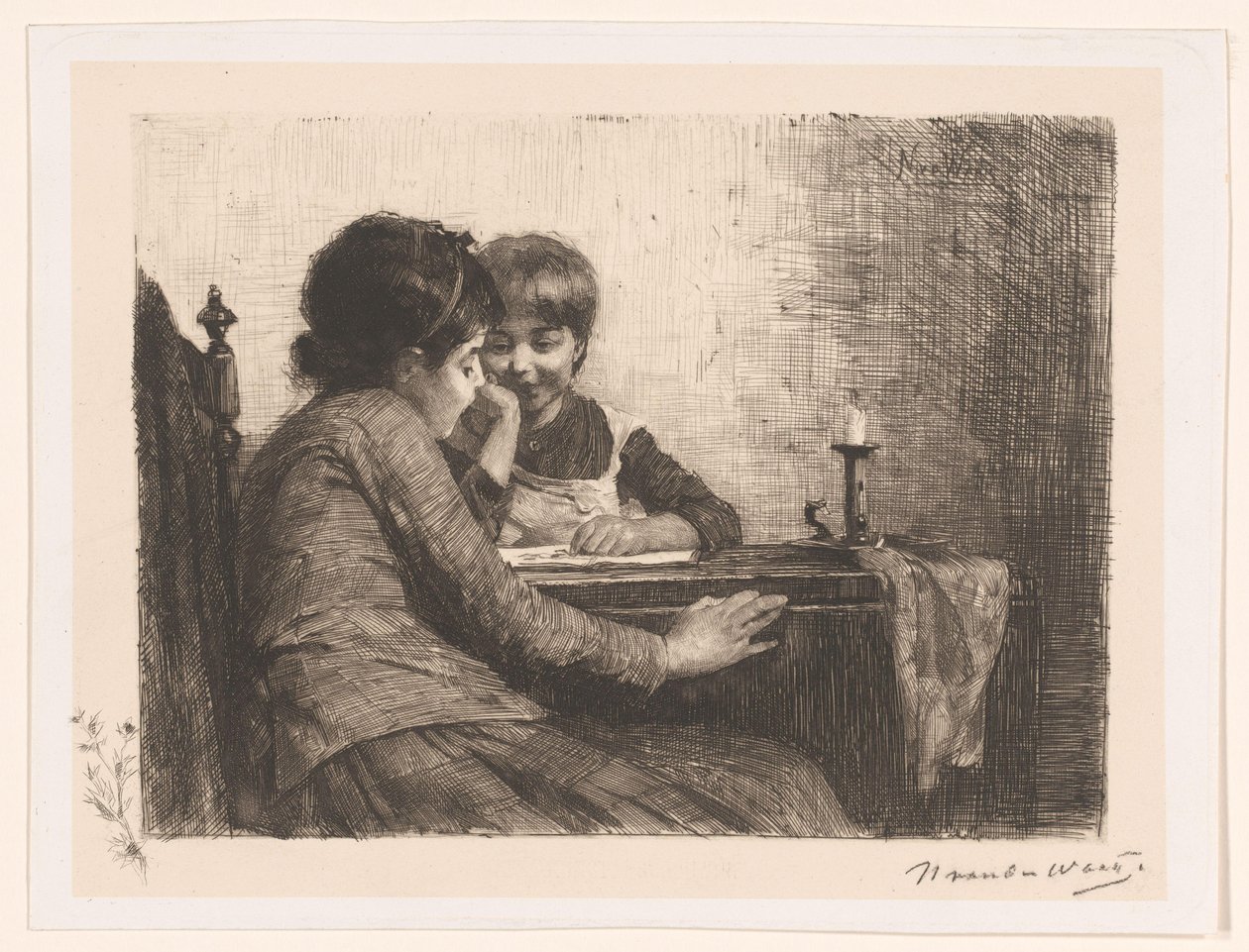 konstuppskattning av Nicolaas van der Waay (signed by artist)