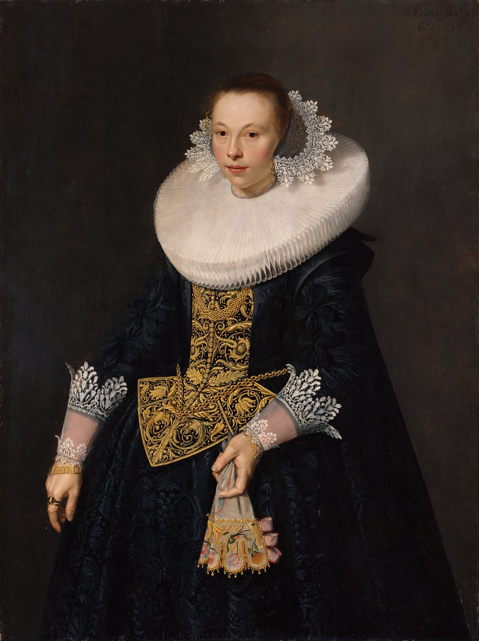 Porträtt av en ung kvinna, 1632 av Nicolaes Eliasz