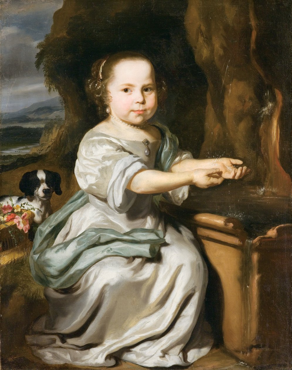 Porträtt av en flicka, ca 1664 av Nicolaes Maes