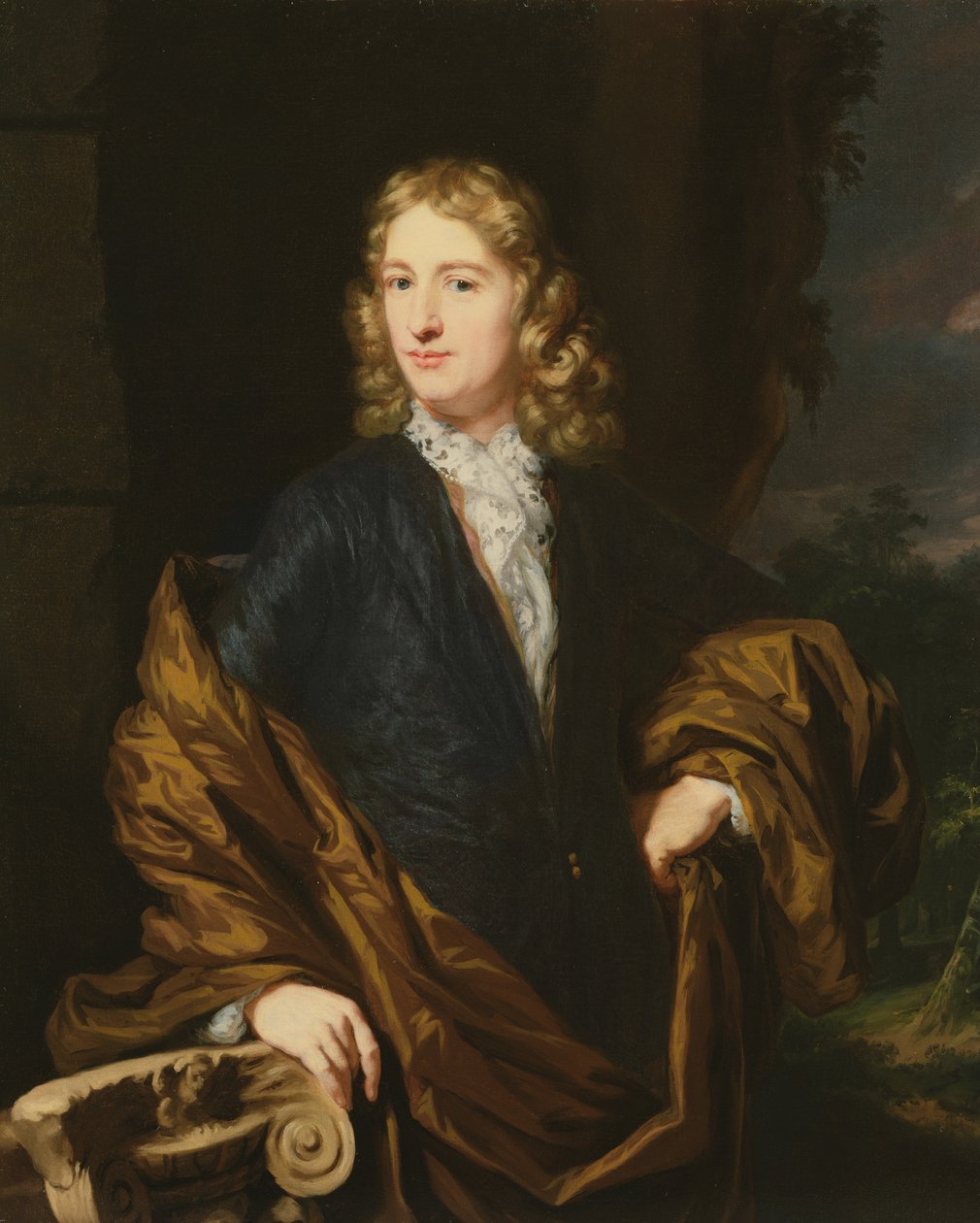 Porträtt av en ung man av Nicolaes Maes