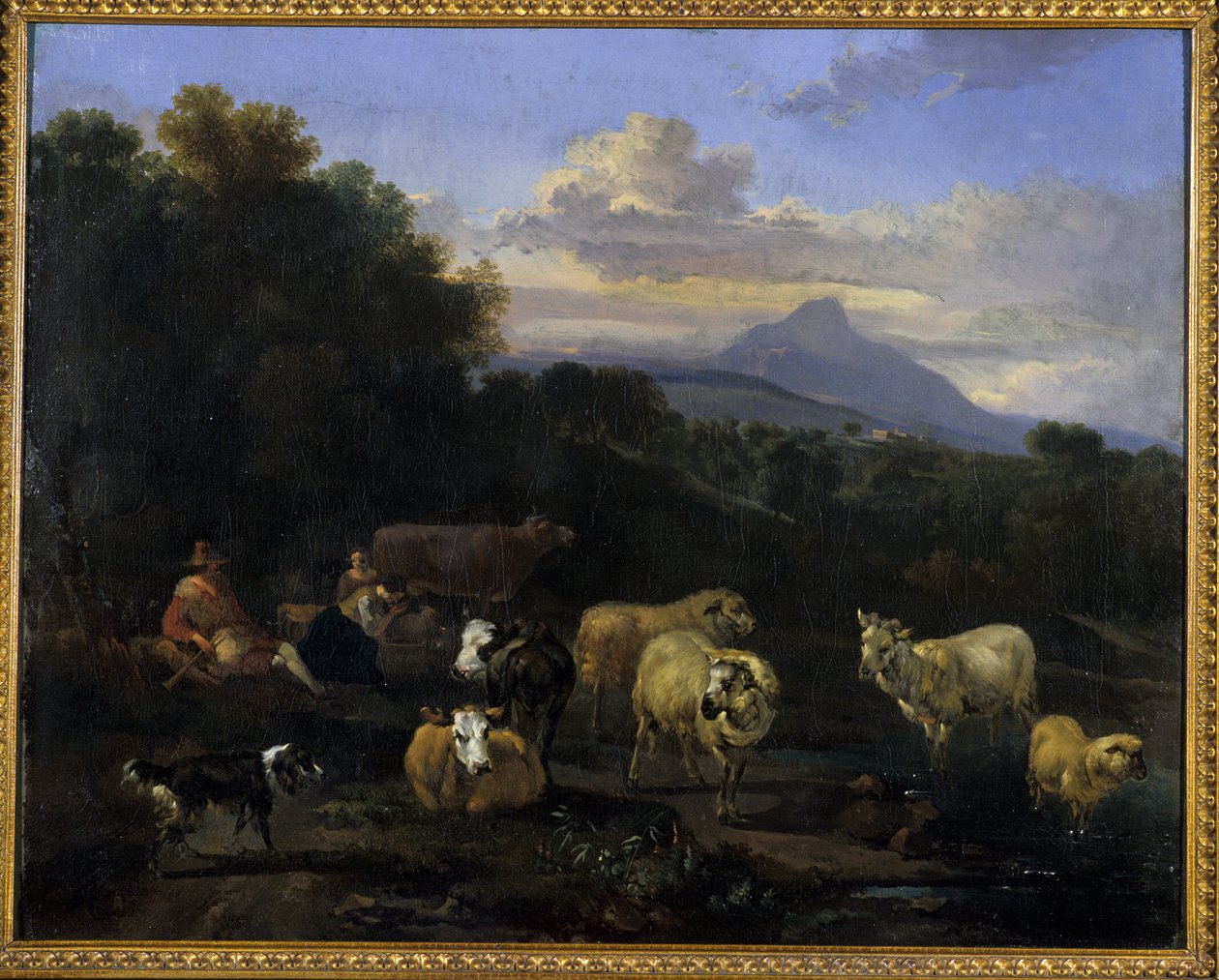 Sommarafton i Italien, 1660 av Nicolaes Pietersz. Berchem
