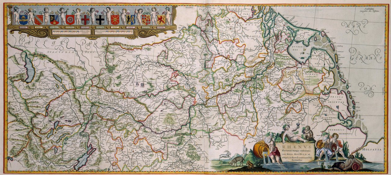 Flödet av Rhen av Nicolaes Visscher