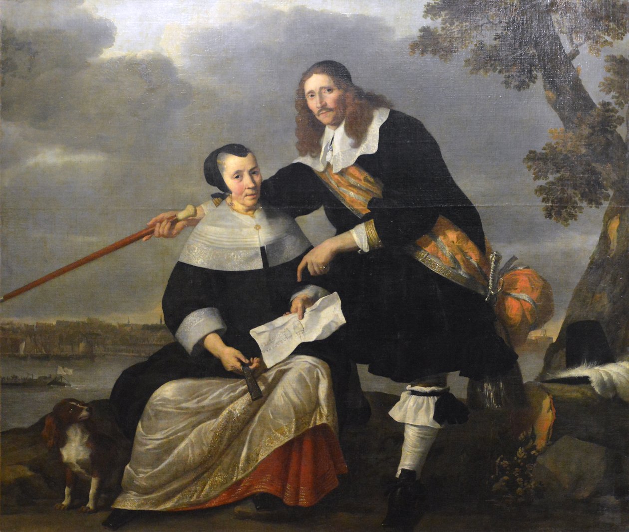 Porträtt av Hendryck Henck och hans hustru Catharina Browers av Nicolaes de Helt Stockade