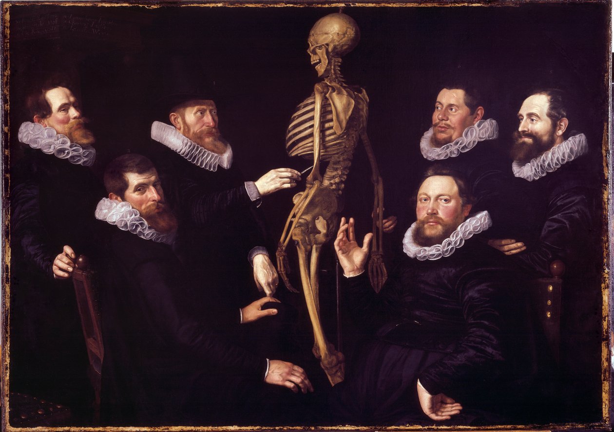 Anatomilektionen av Dr. Sebastian Egbertsz. Det fria av Nicolaes  Eliasz