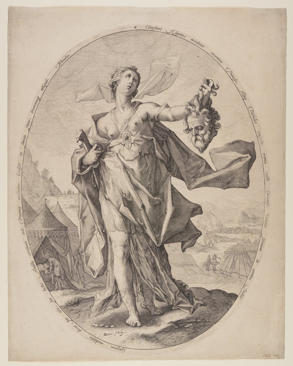 Judith med Holofernes huvud av Nicolaes Braeu