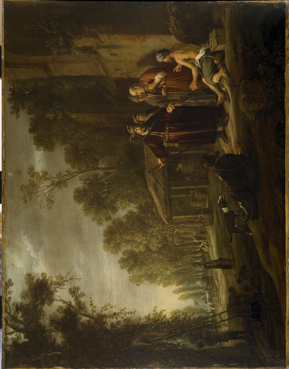 Liknelsen om arbetare i vingården, ca 1637 (olja på duk) av Nicolaes Cornelisz (c.1592 1655) Moeyaert