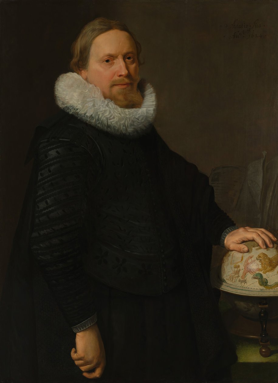 Man med ett himmelskt klot, 1624. av Nicolaes Eliasz Pickenoy