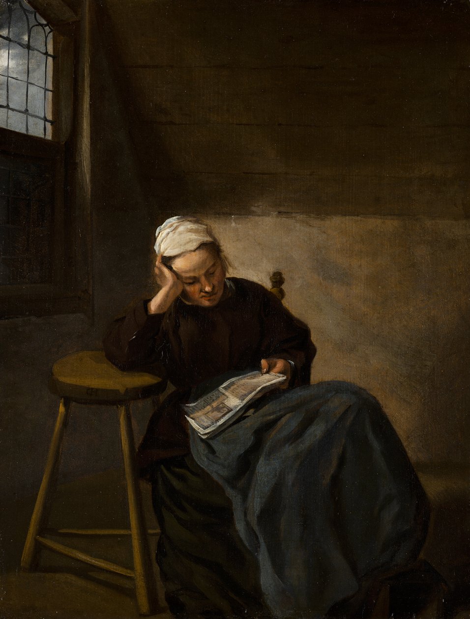 Girl Reading, c.1660 av Nicolaes Hals