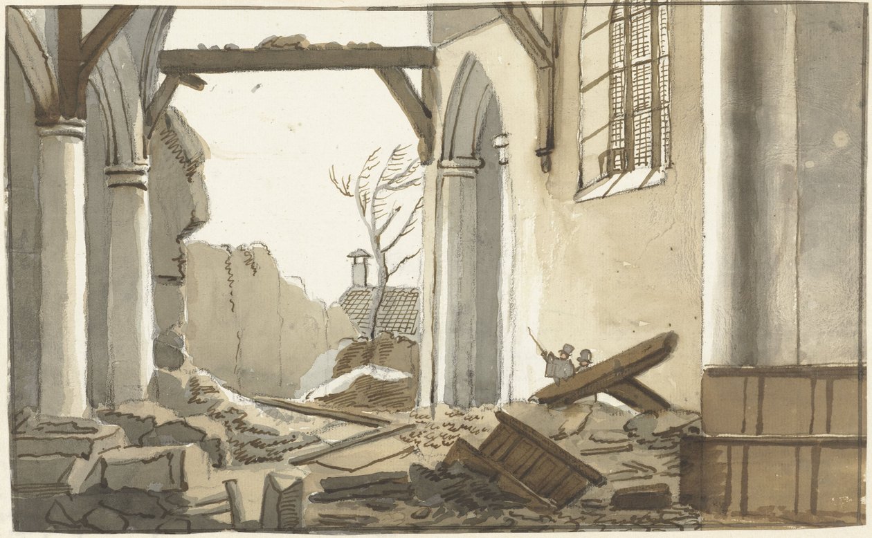 Rasat torn i kyrkan i 