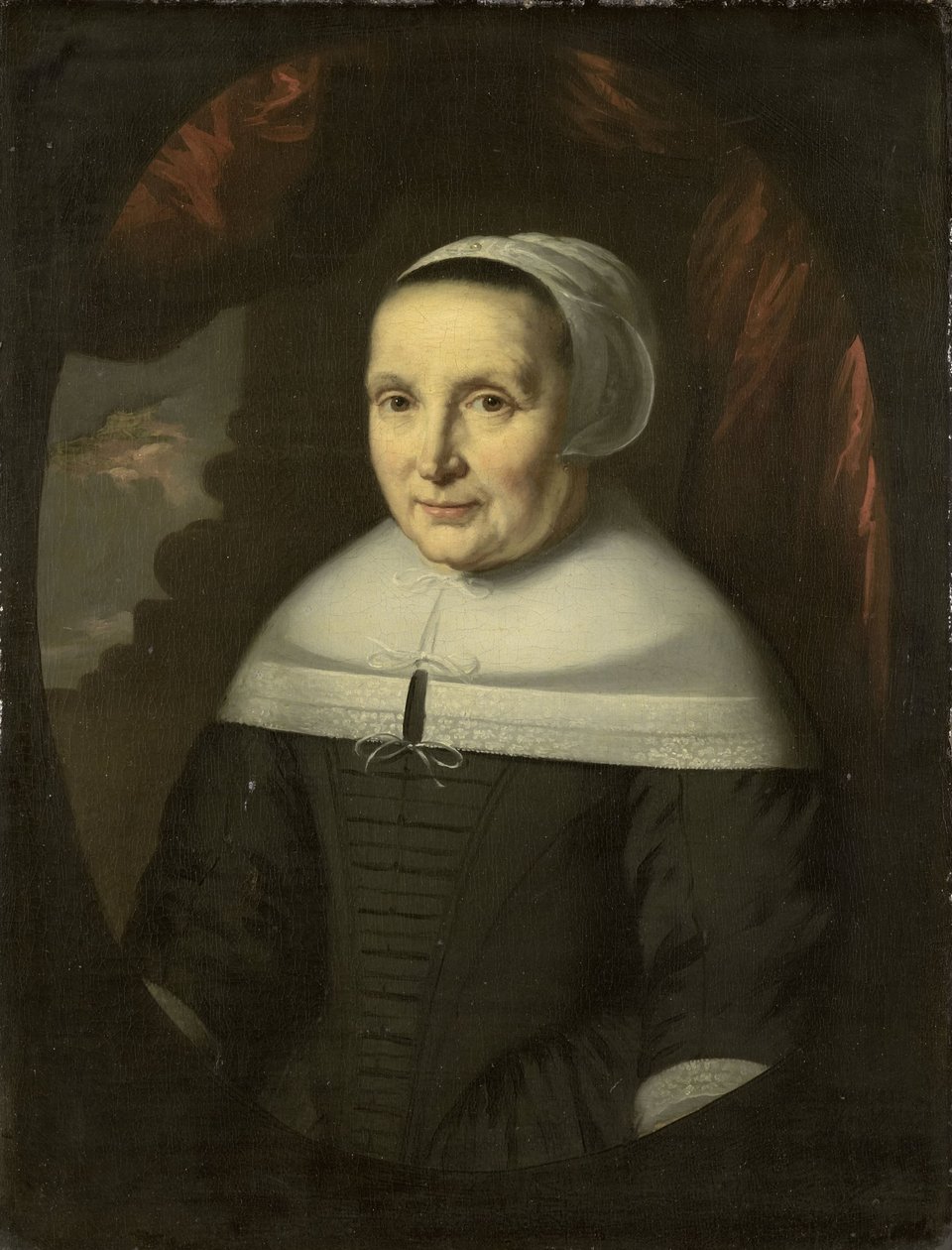Porträtt av Aeltje Denijs (född 1598/99) av Nicolaes Maes (copy after)