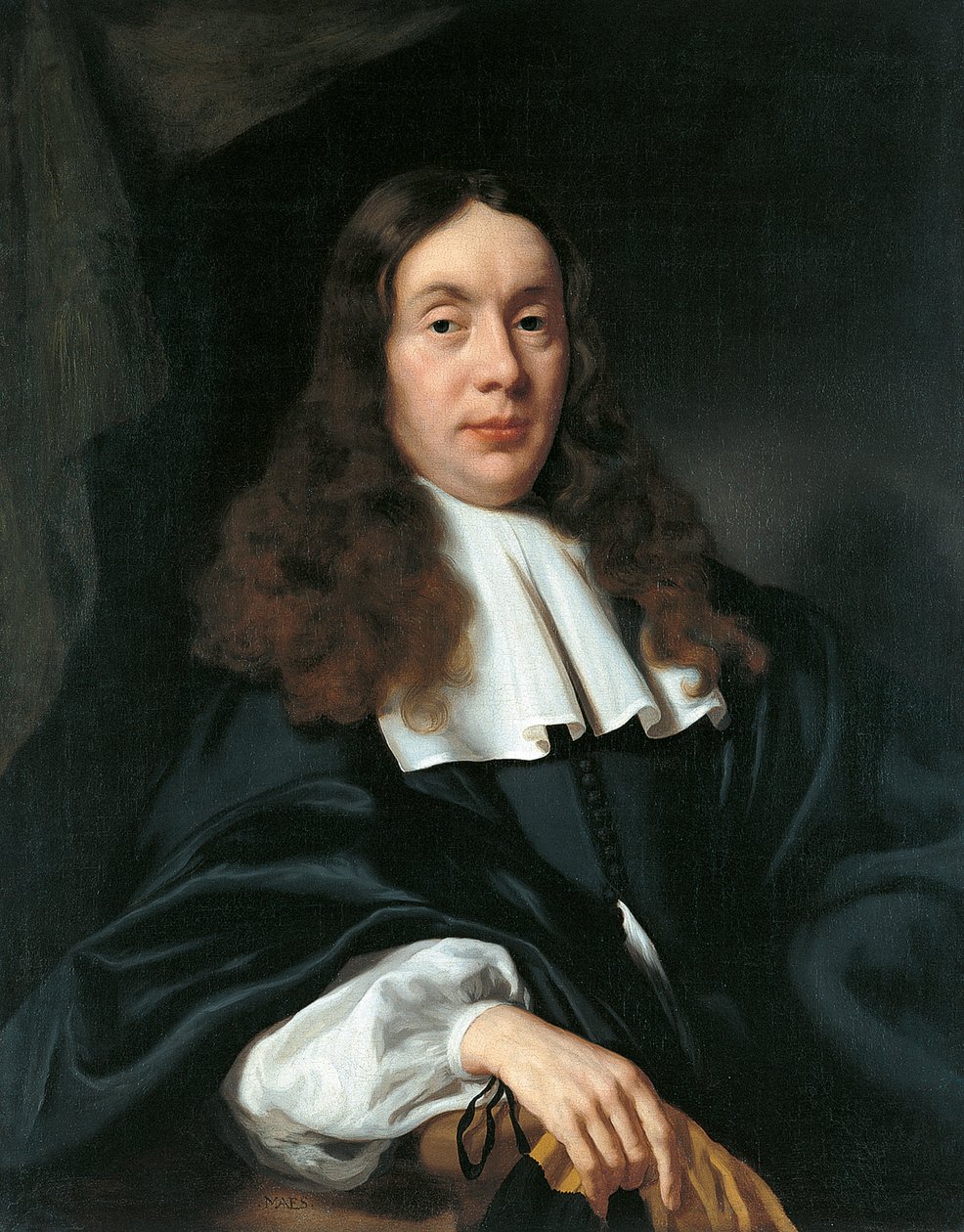 Porträtt av en man av Nicolaes Maes