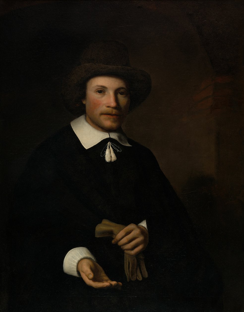 Porträtt av en man av Nicolaes Maes